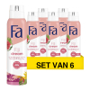 Aanbieding: Fa Deodorant Spray Fiji Dream Watermeloen & Ylang Ylang (6 flessen - 150 ml)