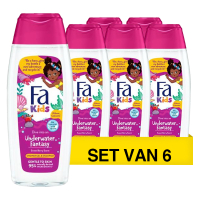 Fa Aanbieding: Fa Douchegel & Shampoo Kids Underwater Fantasy (6 flessen - 250 ml)  SFA06235