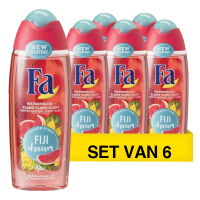 Fa Aanbieding: Fa Douchegel Fiji Dream Watermeloen & Ylang Ylang (6 flessen - 250 ml)  SFA06233