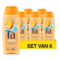 Aanbieding: Fa Douchegel Peach Pacific (6 flessen - 250 ml)