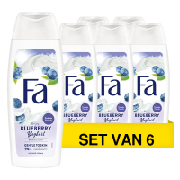 Fa Aanbieding: Fa Douchegel Yoghurt Blueberry (6 flessen - 250 ml)  SFA06243