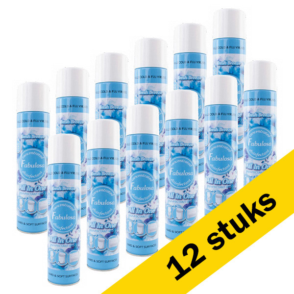 Fabulosa Aanbieding: Fabulosa Allesreiniger Spray | Fresh Breeze (12x 400 ml)  SFA06070 - 1