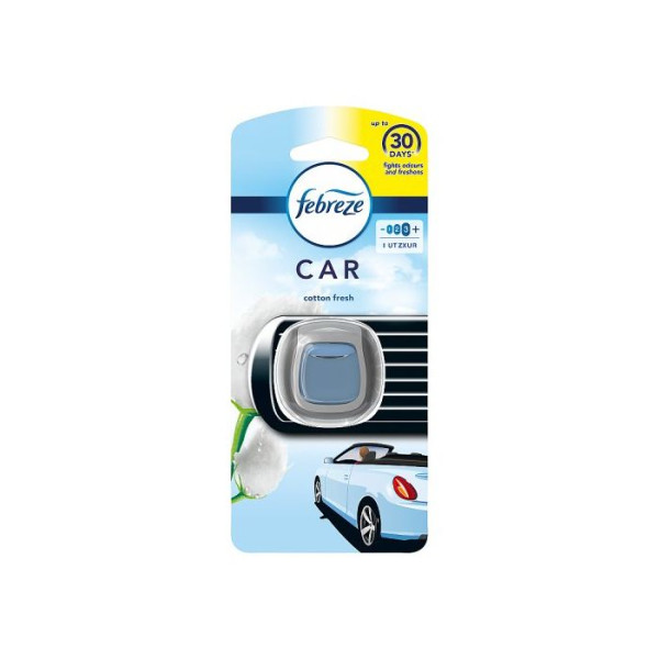 Febreze Auto Clip On Luchtverfrisser Cotton Fresh (1 stuk à 2 ml) SFE0110 - 1