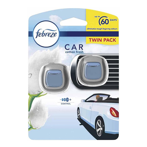 Febreze Auto Clip On Luchtverfrisser Cotton Fresh (2 ml) SFE0110 - 1
