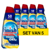 Finish Aanbieding: Finish All-in-1 Power Gel Lemon | Glans en Reiniging (5 flessen - 1 liter)  SFI01041