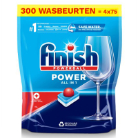 Finish Aanbieding: Finish Power All-In-1 Vaatwastabletten Regular (4 zakken - 300 vaatwasbeurten)  SFI01092