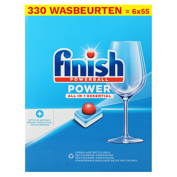 Finish Aanbieding: Finish Power All-in-1 vaatwastabletten Regular (330 vaatwasbeurten)  SFI01096 - 1