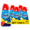 Aanbieding: Finish Power Gel Max Lemon Vaatwasmiddel 940 ml (5 flessen -  210 vaatwasbeurten) SFI01169 - 1
