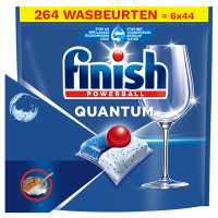 Finish Aanbieding: Finish Quantum Vaatwastabletten Regular (6 zakken - 264 vaatwasbeurten)  SFI01104