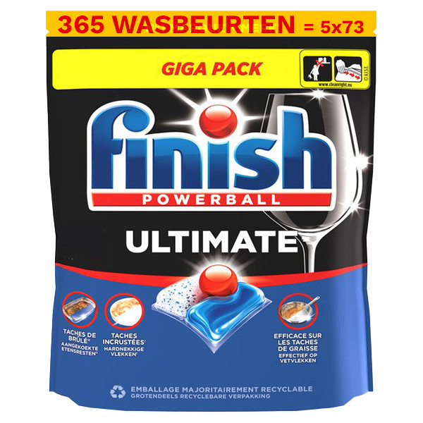 Aanbieding: Finish Ultimate Vaatwastabletten Regular (5 dozen - 365 vaatwasbeurten) SFI01191 - 1
