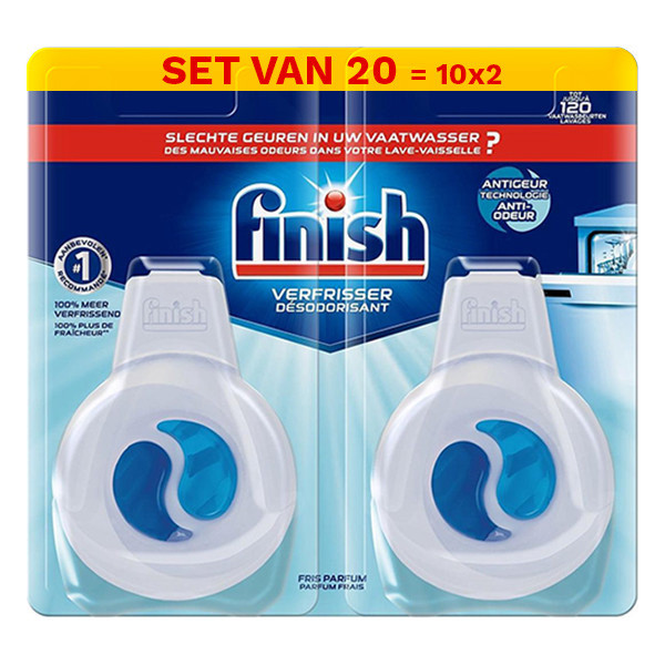 Finish Aanbieding: Finish Vaatwasser Verfrisser 2 x 4 ml (10 stuks)  SFI01021 - 1