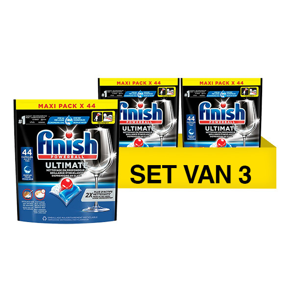 Jaarvolume: Finish Powerball Ultimate Allin1 Vaatwastabletten Regular (132 wasbeurten) SFI01172 - 1