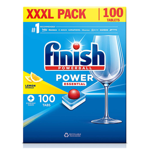 Finish Power All-in-1 Essential vaatwastabletten Lemon (100 vaatwasbeurten)  SFI01048 - 1