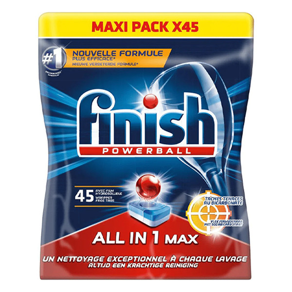 Finish Powerball All-in-1-Max vaatwastabletten Regular (45 vaatwasbeurten)  SFI01044 - 1