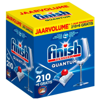 Finish Powerball Quantum All-in-1 Vaatwascapsules (210 +6 gratis)  SFI01119