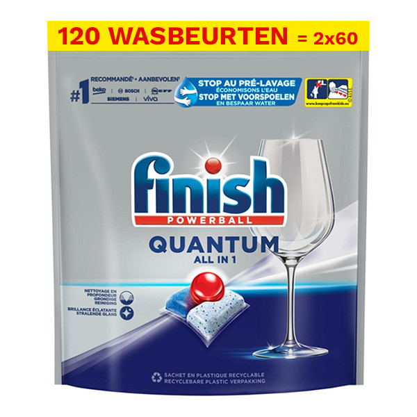 Finish Quantum All-in-1 vaatwastabletten Regular (120 vaatwastabletten)  SFI01053 - 1