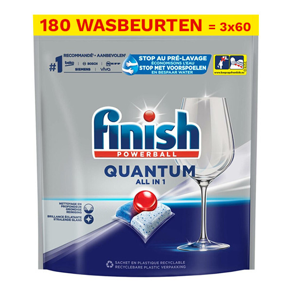 Finish Quantum All-in-1 vaatwastabletten Regular (180 vaatwastabletten)  SFI01054 - 1