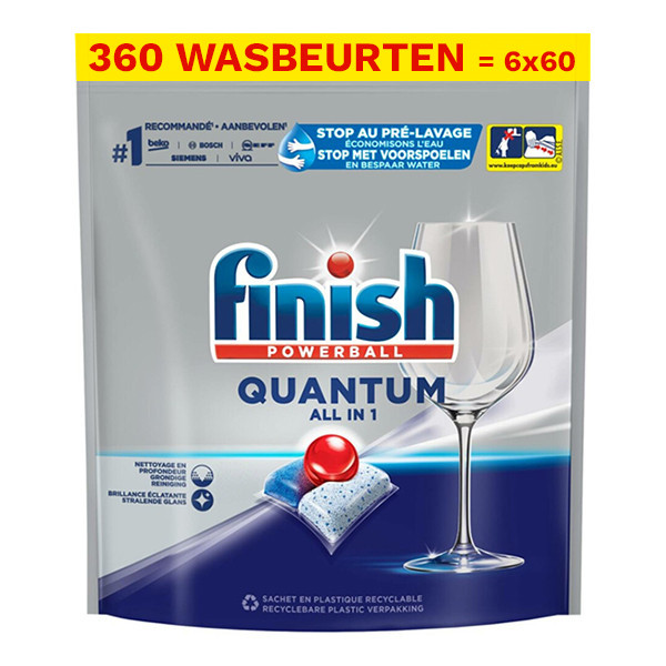 Finish Quantum All-in-1 vaatwastabletten Regular (360 vaatwastabletten)  SFI01055 - 1