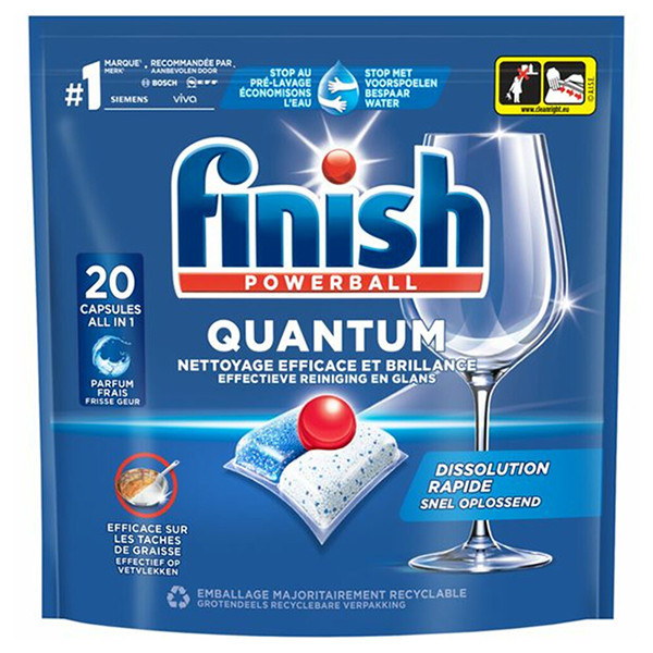 Finish Quantum vaatwastabletten Regular (20 vaatwasbeurten)  SFI01101 - 1