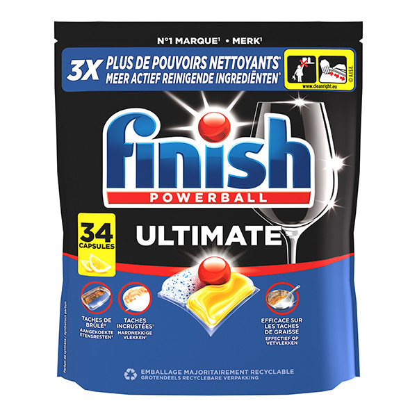 Finish Ultimate Lemon Vaatwastabletten (34 vaatwasbeurten) SFI01188 - 1