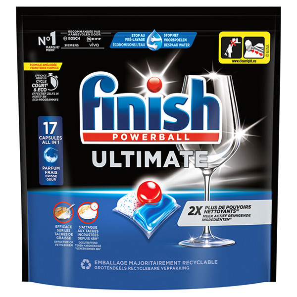 Finish Ultimate Vaatwastabletten Regular (17 vaatwasbeurten) SFI01134 - 1