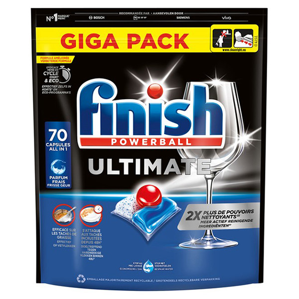 Finish Ultimate Vaatwastabletten Regular (70 vaatwasbeurten) SFI01140 - 1