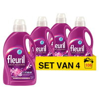 Fleuril Aanbieding: Fleuril Renew Vloeibaar Wasmiddel Bloesem 1,35 Liter (4 flessen - 108 wasbeurten)  SFL00029