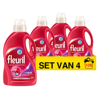 Fleuril Aanbieding: Fleuril Renew Vloeibaar Wasmiddel Color 1,35 Liter (4 flessen - 108 wasbeurten)  SFL00023