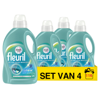 Aanbieding: Fleuril Renew Vloeibaar Wasmiddel Sport & Synthetisch 1305 ml (4 flessen - 116 wasbeurten) SFL00083
