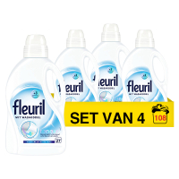 Fleuril Aanbieding: Fleuril Renew Vloeibaar Wasmiddel Wit 1,35 Liter (4 flessen - 108 wasbeurten)  SFL00027