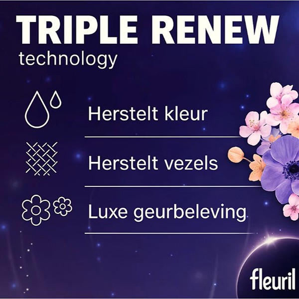 Fleuril Renew Vloeibaar Wasmiddel Black Bloom 1305 ml (29 wasbeurten) SFL00080 - 2