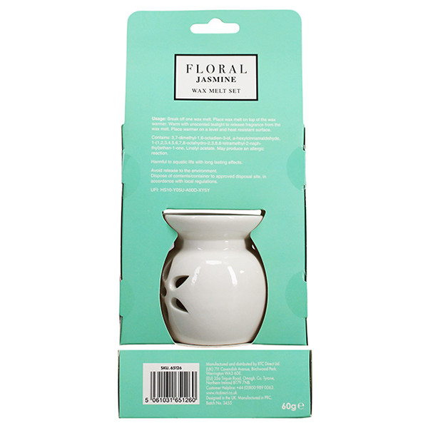 Floral Wax Melt & Burner Set Jasmine (60 g) SFL00068 - 2