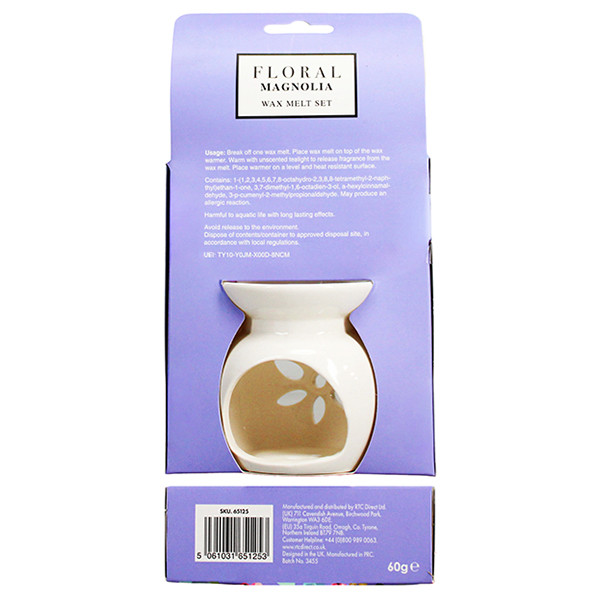 Floral Wax Melt & Burner Set Magnolia (60 g) SFL00064 - 2