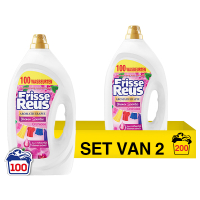 Frisse-Reus Aanbieding: Frisse Reus Vloeibaar Wasmiddel Orchidee 4,5 Liter (2 flessen - 200 wasbeurten)  SRE00295