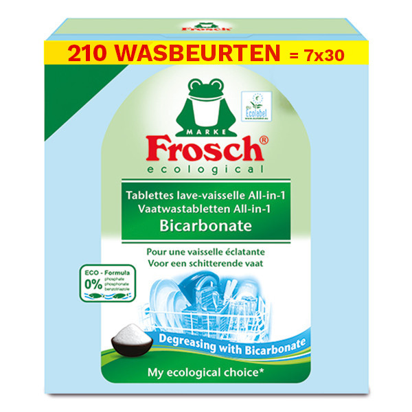 Frosch Aanbieding: Frosch All-in-1 vaatwastabletten Bicarbonate (7 dozen - 210 vaatwasbeurten)  SFR00109 - 1
