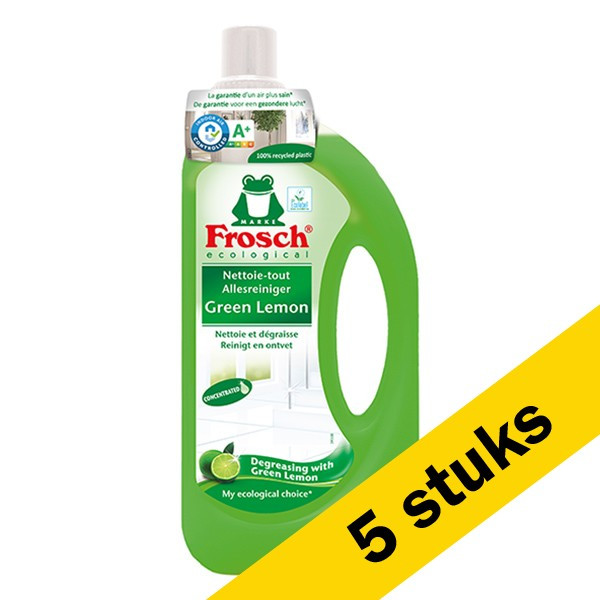 Frosch Aanbieding: Frosch allesreiniger Green Lemon (5 flessen a 1 liter)  SFR00105 - 1