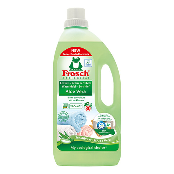 Frosch Vloeibaar Wasmiddel Sensitive Aloe Vera 1,5 liter (30 wasbeurten) SFR00112 - 1
