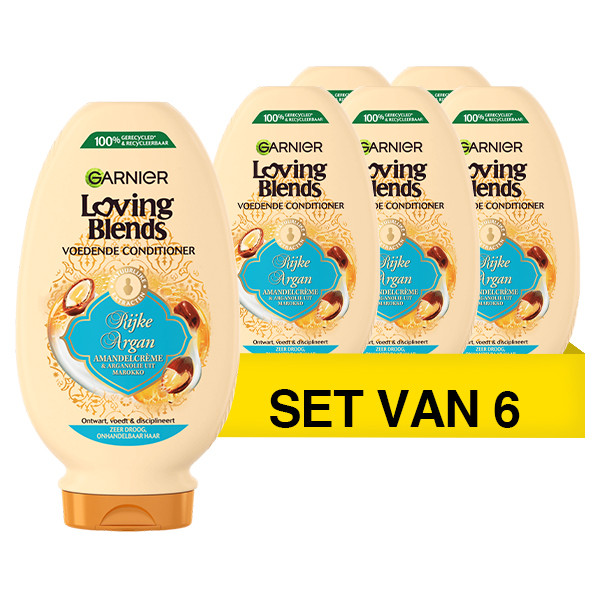 Garnier Aanbieding: Garnier Conditioner Loving Blends - Rijke Argan (6 flessen - 250 ml)  SGA02017 - 1
