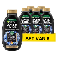 Garnier Aanbieding: Garnier Shampoo Loving Blends - Charcoal (6 flessen - 300 ml)  SGA02027