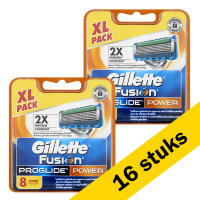 Aanbieding:  2x Gillette Fusion Proglide Power scheermesjes (8 stuks)