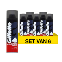 Gillette Aanbieding: 6x Gillette Regular scheerschuim (300 ml)  SGI00108