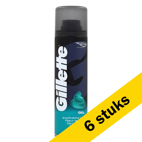 Gillette Aanbieding: 6x Gillette scheergel voor de gevoelige huid (200 ml)  SGI00111 - 1