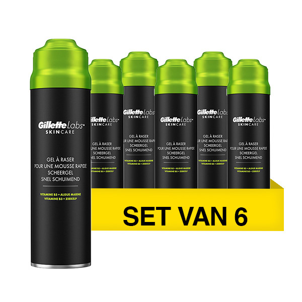 Aanbieding: GilletteLabs Scheergel (6 stuks à 198 ml) SGI00247 - 1
