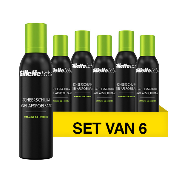 Aanbieding: GilletteLabs Scheerschuim (6 stuks à 240 ml) SGI00249 - 1