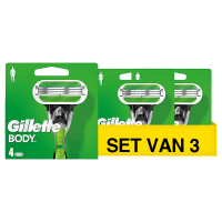Aanbieding: Gillette Body scheermesjes (3 verpakkingen à 4 stuks) SGI00293
