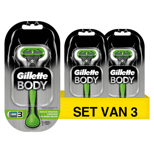 Aanbieding: Gillette Body scheersysteem + 1 mesje (3 stuks) SGI00292 - 1