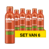 Aanbieding: Gillette Fusion Scheerschuim Voor De Gevoelige Huid Met Amandelolie (6 stuks à 250 ml)