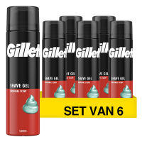 Gillette Aanbieding: Gillette Original Scheergel (6 stuks - 1200 ml)  SGI00208