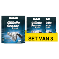 Aanbieding: Gillette Sensor Excel scheermesjes (3 verpakkingen à 10 stuks) SGI00304