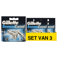 Aanbieding: Gillette Sensor Excel scheermesjes (3 verpakkingen à 5 stuks) SGI00303